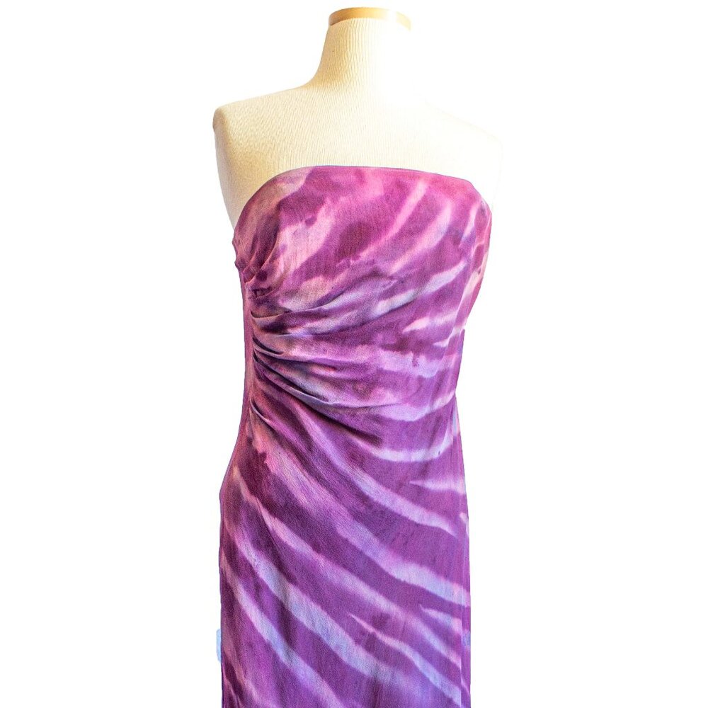 long silk maxi dress bridesmaid party prom small 0 2 4 6 purple blue pink gray